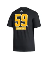 Men's adidas Jake Guentzel Black Pittsburgh Penguins Fresh Name and Number T-shirt