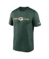 Men's Nike Green Green Bay Packers Horizontal Lockup Legend Performance T-shirt