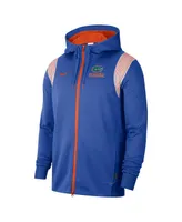 Men's Nike Royal Florida Gators 2022 Sideline Lockup Performance Full-Zip Hoodie Jacket