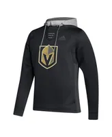 Men's adidas Black Vegas Golden Knights Skate Lace Team Pullover Hoodie