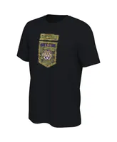 Men's Nike Black Lsu Tigers Veterans Camo T-shirt