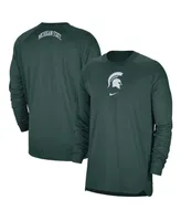 Men's Nike Green Michigan State Spartans Basketball Spotlight Performance Raglan T-shirt