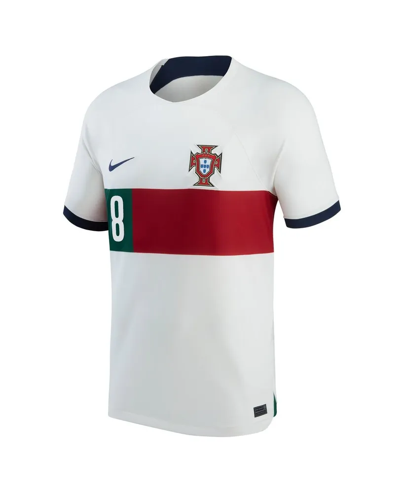 Men's Nike Bruno Fernandes White Portugal National Team 2022/23 Away Breathe Stadium Replica Player Jersey