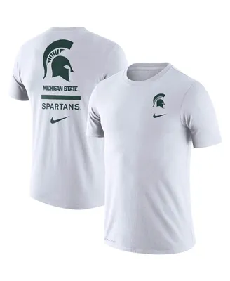 Men's Nike White Michigan State Spartans Dna Logo Performance T-shirt