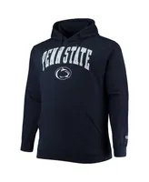 Men's Champion Navy Penn State Nittany Lions Big and Tall Arch Over Logo Powerblend Pullover Hoodie