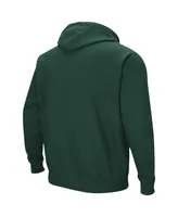 Men's Colosseum Green Baylor Bears Arch and Logo 3.0 Pullover Hoodie