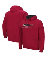 Men's Colosseum Cardinal Mit Engineers Arch and Logo Pullover Hoodie