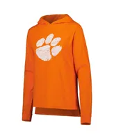 Women's Concepts Sport Orange Clemson Tigers Long Sleeve Hoodie T-shirt and Pants Sleep Set