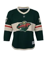 Youth Boys and Girls Kirill Kaprizov Green Minnesota Wild Home Replica Player Jersey