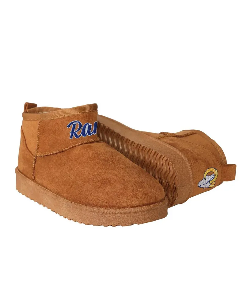 Women's Foco Brown Los Angeles Rams Team Logo Fuzzy Fan Boots