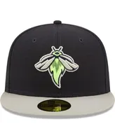 Men's New Era Navy Columbia Fireflies Authentic Collection Road 59FIFTY Fitted Hat