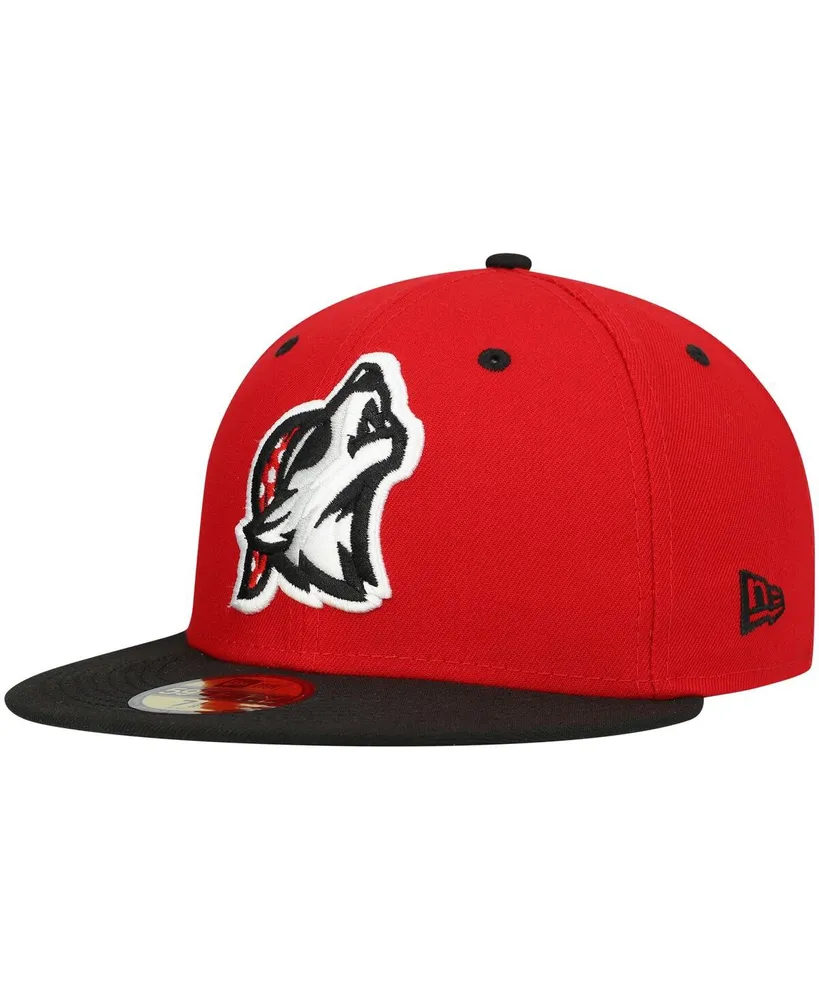 Men's New Era Red Erie SeaWolves Authentic Collection Team Alternate 59FIFTY Fitted Hat