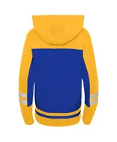 Preschool Boys and Girls Blue St. Louis Blues Ageless Revisited Lace-Up V-Neck Pullover Hoodie