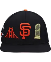 Men's Pro Standard Black San Francisco Giants Double City Pink Undervisor Snapback Hat