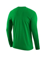 Men's Nike Green Oregon Ducks Basketball Long Sleeve T-shirt