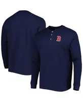 Men's Dunbrooke Boston Red Sox Navy Maverick Long Sleeve T-shirt
