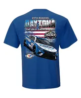 Men's Checkered Flag Sports Royal 2023 Daytona 500 T-shirt