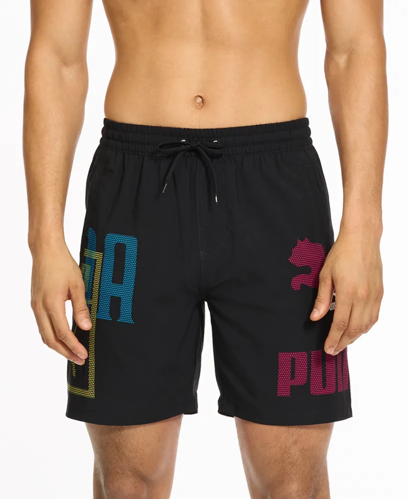 Puma Men's Logo Print 7 Swim Shorts