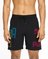 Puma Men's Logo Print 7" Swim Shorts