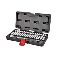 38 Piece 1/4 Inch Drive Tool Set with Sockets and Ratchet