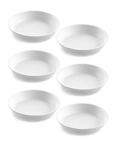 TarHong Melamine Edge Matte Low Bowls, Set of 6