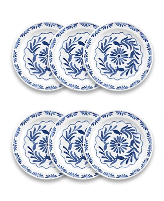 TarHong Azul Salad Plate Set of 6