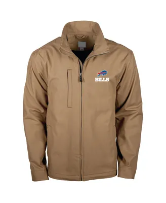 Men's Dunbrooke Tan Buffalo Bills Journey Workwear Tri-Blend Full-Zip Jacket