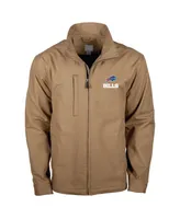 Men's Dunbrooke Tan Buffalo Bills Journey Workwear Tri-Blend Full-Zip Jacket