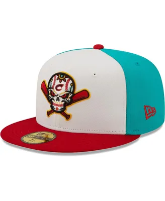 Men's New Era White, Red Veleros De Columbus Copa La Diversion 59Fifty Fitted Hat