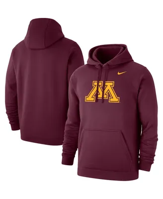 Men's Nike Maroon Minnesota Golden Gophers Logo Club Pullover Hoodie