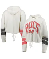 Women's '47 Brand Oatmeal Tampa Bay Buccaneers Harper Pullover Hoodie