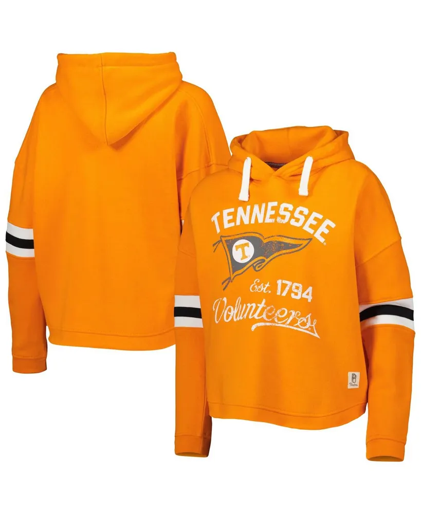 Women's Pressbox Tennessee Orange Tennessee Volunteers Super Pennant Pullover Hoodie