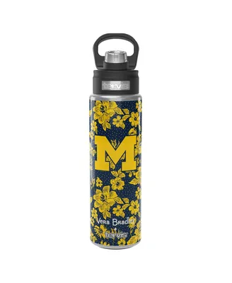 Vera Bradley x Tervis Michigan Wolverines 24 Oz Wide Mouth Bottle with Deluxe Lid
