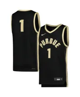 Big Boys and Girls Nike #1 Black Purdue Boilermakers Icon Replica Basketball Jersey