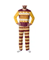 Men's Foco Burgundy Washington Commanders Team Ugly Pajama Set