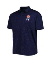 Men's Under Armour Navy Auburn Tigers Static Performance Polo Shirt