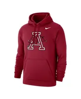 Men's Nike Cardinal Arkansas Razorbacks Vintage-Like Logo Pullover Hoodie