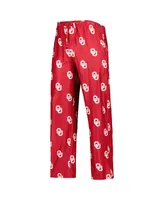 Men's Concepts Sport Crimson Oklahoma Sooners Logo Flagship Allover Print Pants