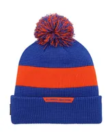 Men's Jordan Royal Florida Gators Sideline Team Cuffed Knit Hat with Pom