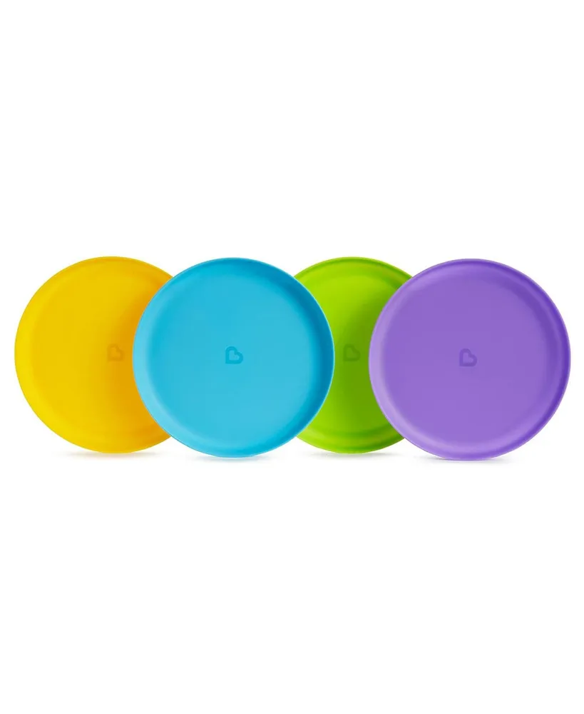 Munchkin Multi Color Toddler Stackable Plates, 8 Pack - Assorted Pre