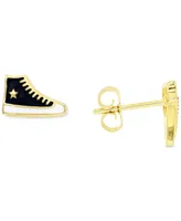 Sneaker Stud Earrings Sterling Silver or 14k Gold over