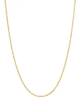 Children's Glitter Rope Chain in 14k Yellow Gold, 13"