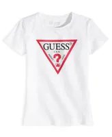 Guess Big Girls Triangle Rhinestone Logo T-shirt