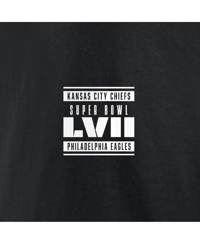 Men's Fanatics Black Kansas City Chiefs vs. Philadelphia Eagles Super Bowl Lvii Matchup Big and Tall Golden Ticket T-shirt