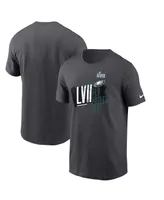 Big Boys Nike Anthracite Philadelphia Eagles Super Bowl Lvii Local T-shirt