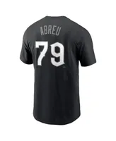 Men's Nike Jose Abreu Black Chicago White Sox City Connect Name and Number T-shirt