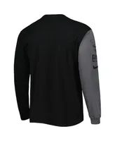 Men's Nike Black Chicago Bulls Courtside Versus Flight MAX90 Long Sleeve T-shirt