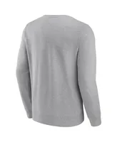 Men's Fanatics Heathered Charcoal Baltimore Ravens Playability Pullover Sweatshirt