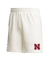 Men's adidas Cream Nebraska Huskers Aeroready Shorts