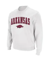 Colosseum Men's Arkansas Razorbacks Arch and Logo Crew Neck Sweatshirt